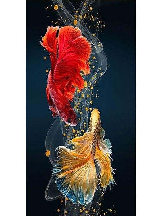 Full Round Diamond Painting Kits -goldfish