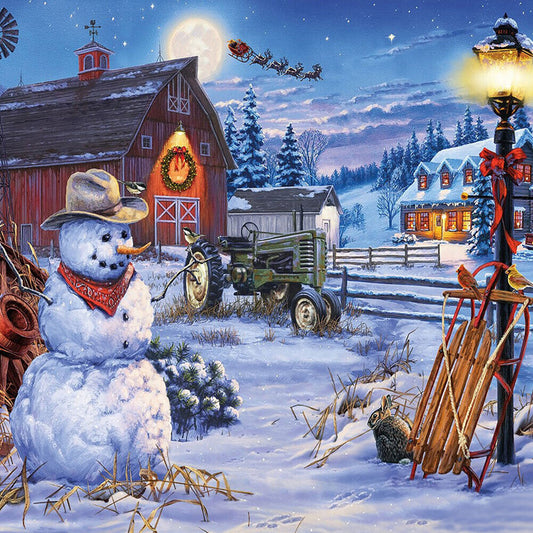 Diamond Painting  - Snowman in winter