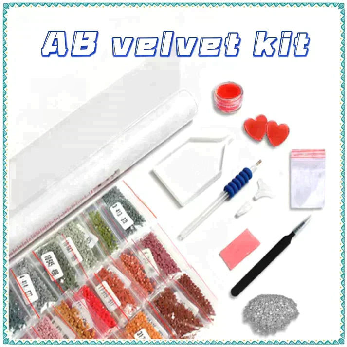 Luxury AB Velvet Diamond Painting Kit -Flower
