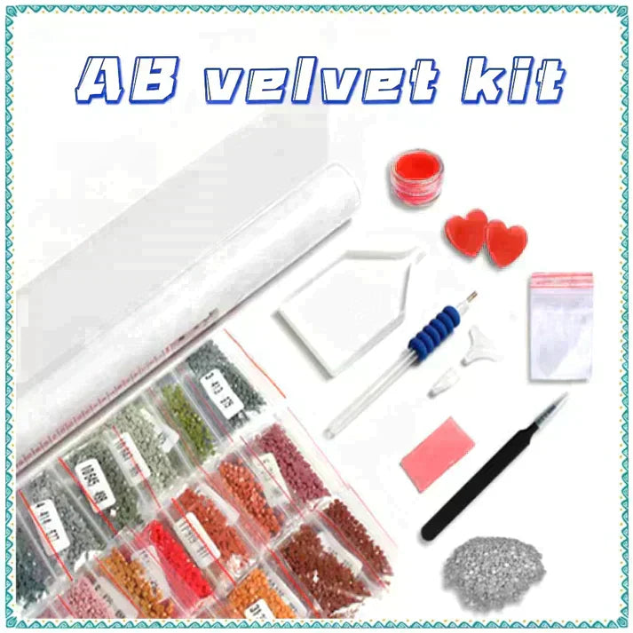 Luxury AB Velvet Diamond Painting Kit -Donkey