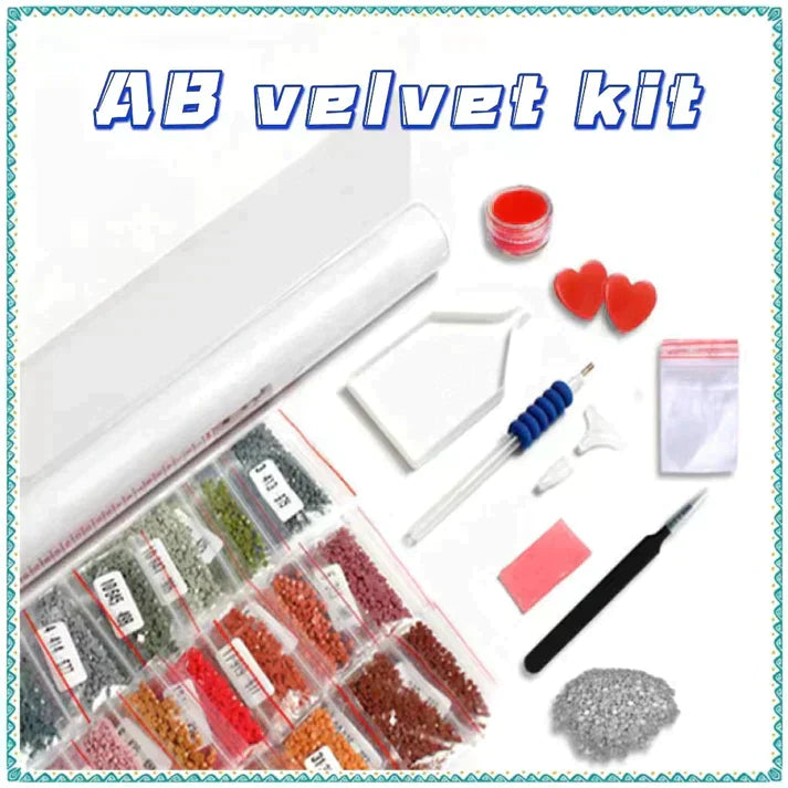 Luxury AB Velvet Diamond Painting Kit -Bear