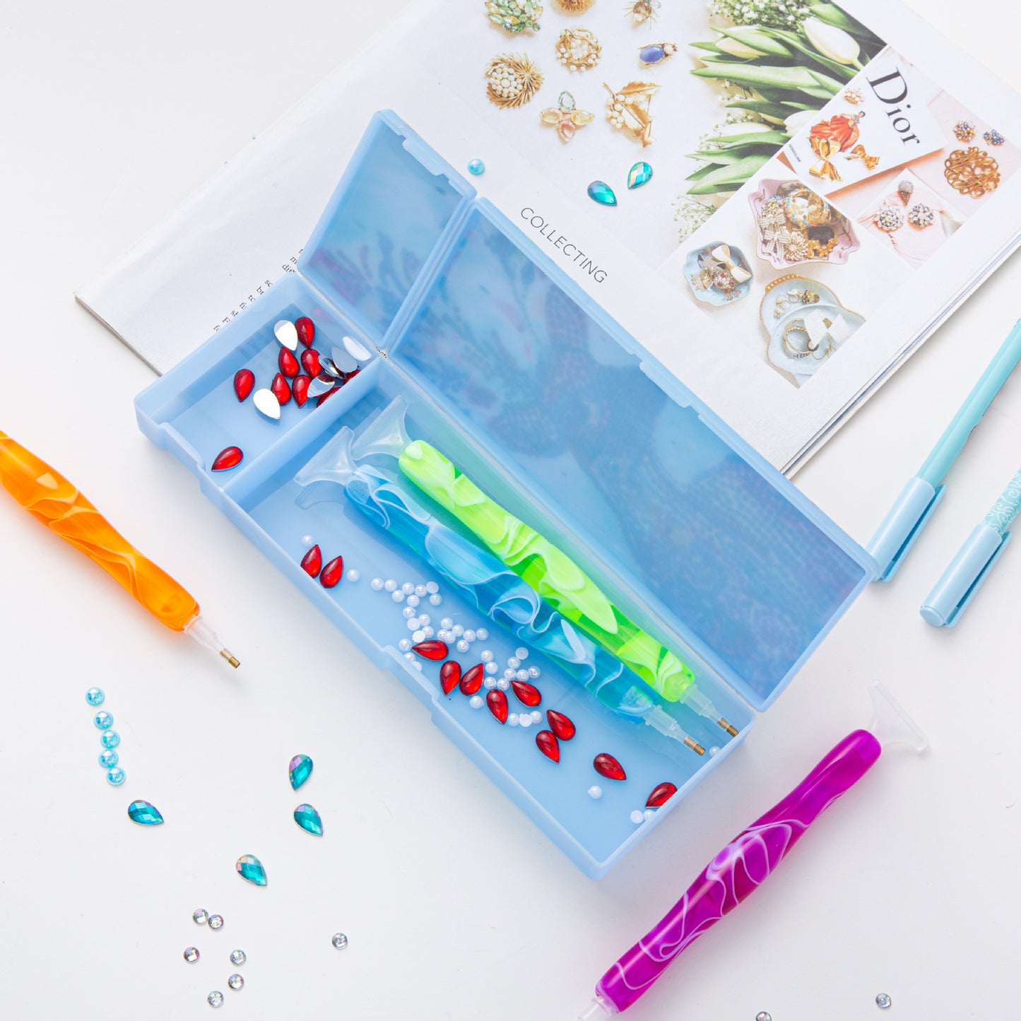 DIY special-shaped diamond painting pencil case | Mandala