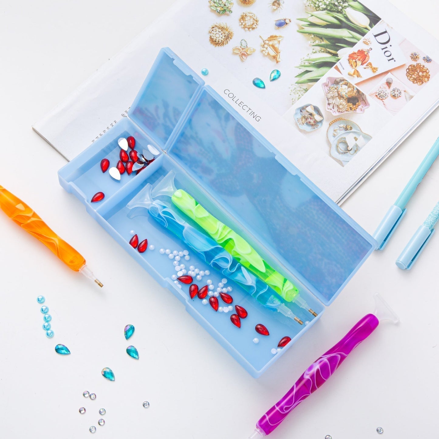 DIY special-shaped diamond painting pencil case | Unicorn