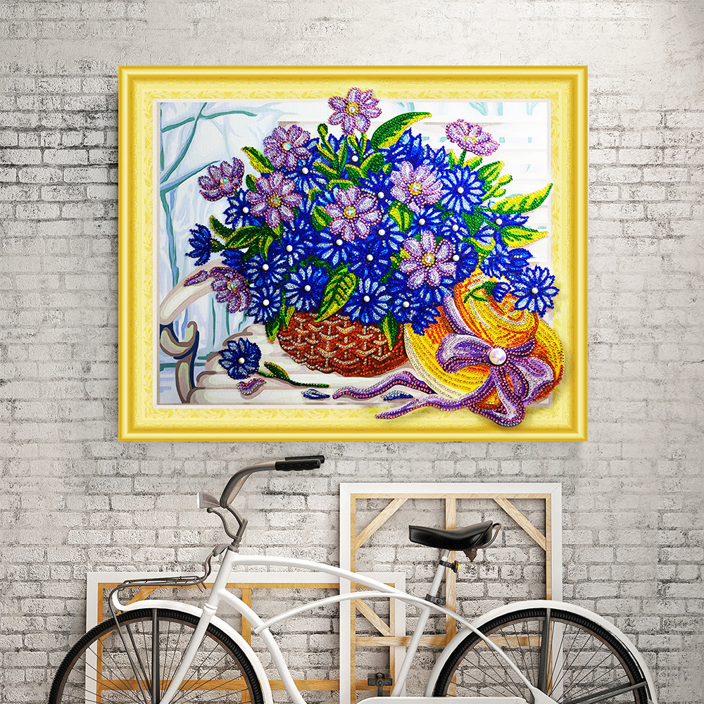 Flower basket | Special Shaped Diamond Painting Kits