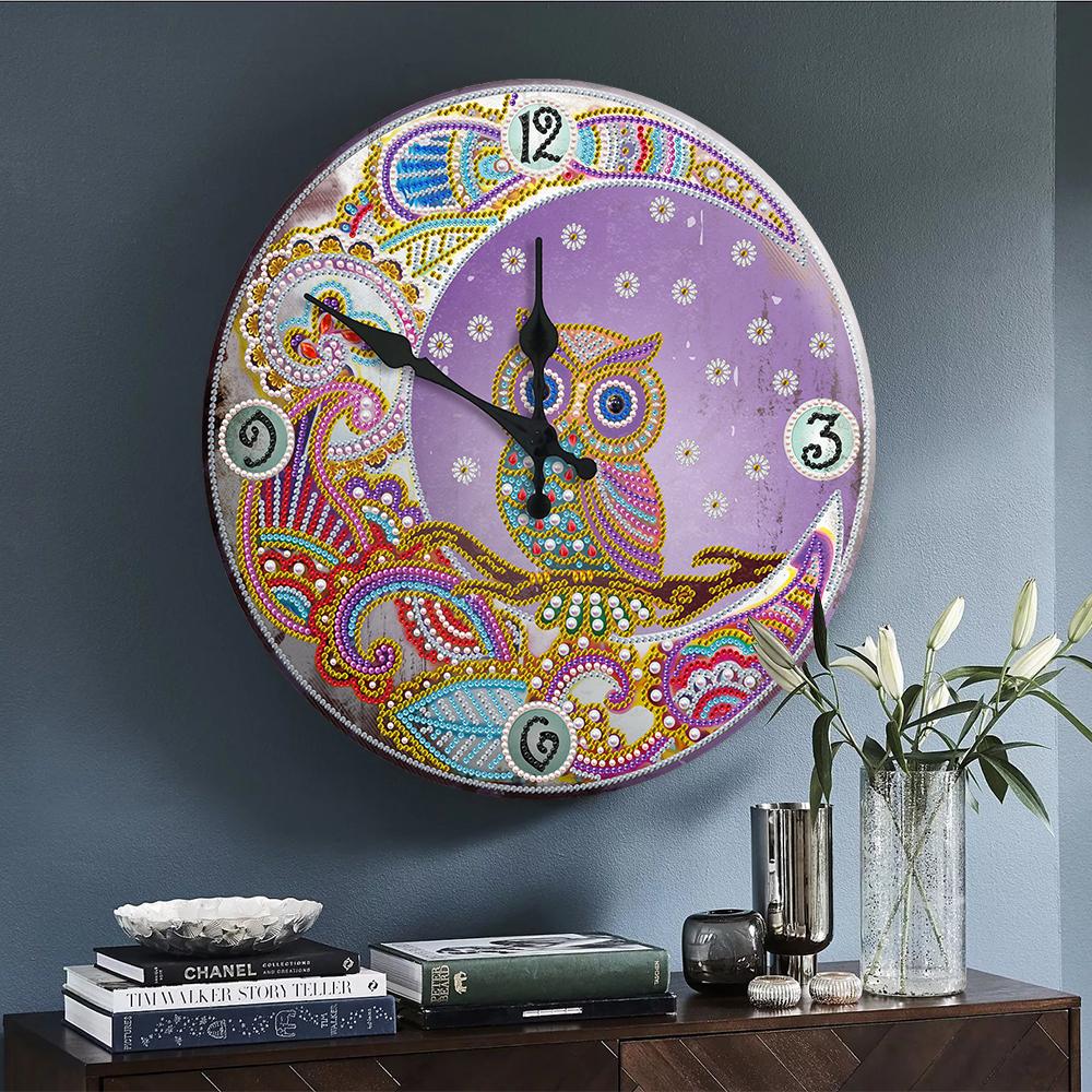 Nighthawk Clock  | Special Shaped Diamond Painting Kits