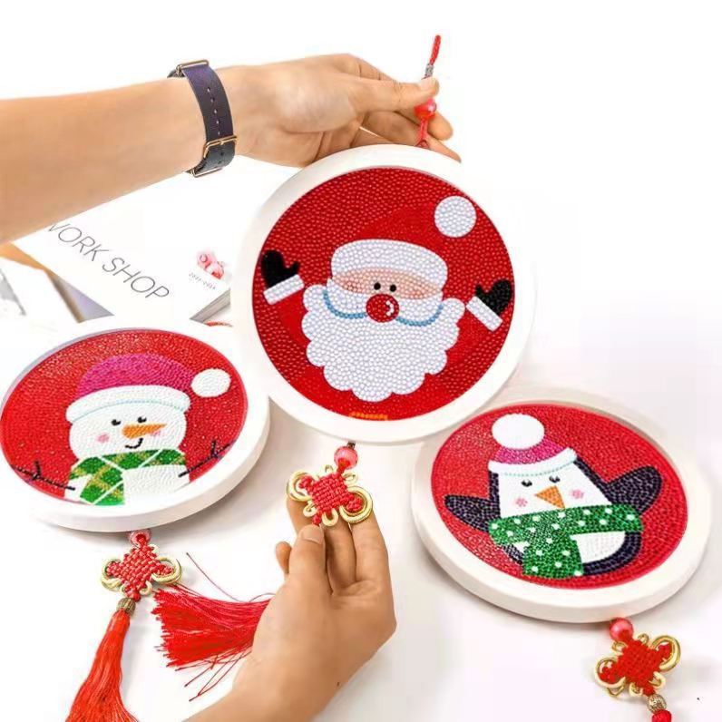 Christmas | Chinese Knot Crystal Rhinestone Diamond Painting Kits with Frame