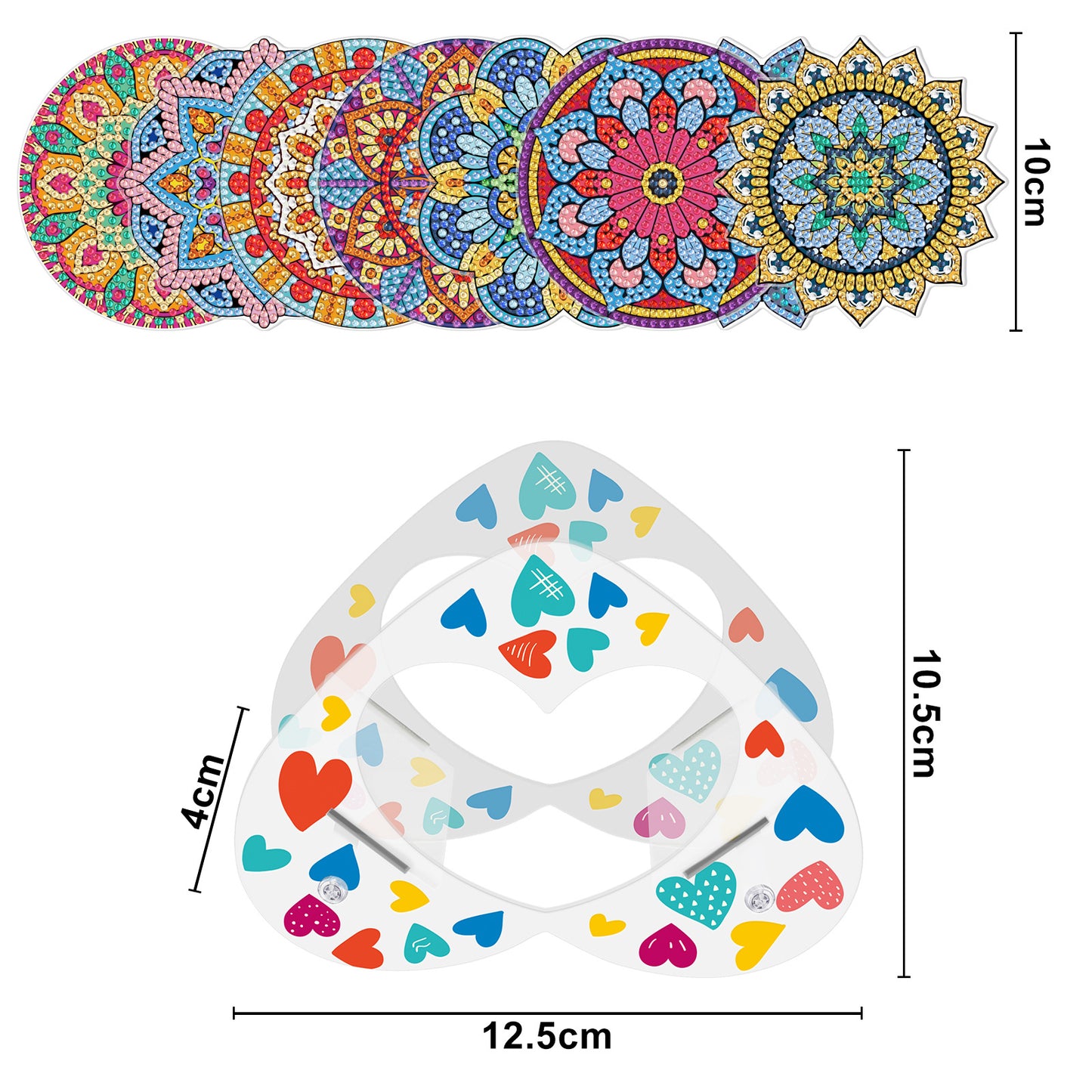 DIY speziell geformter Diamant-Gemälde-Untersetzer