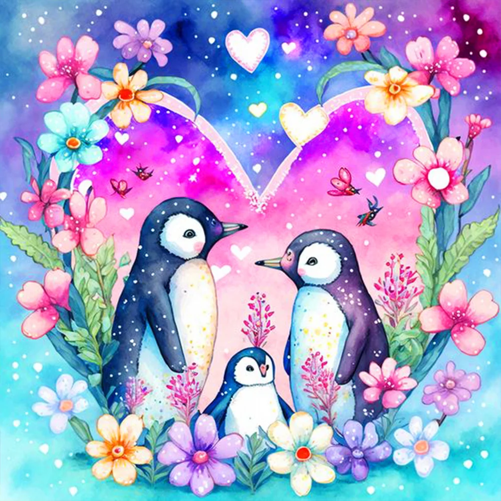 AB Diamond Painting  |  Cute Penguins