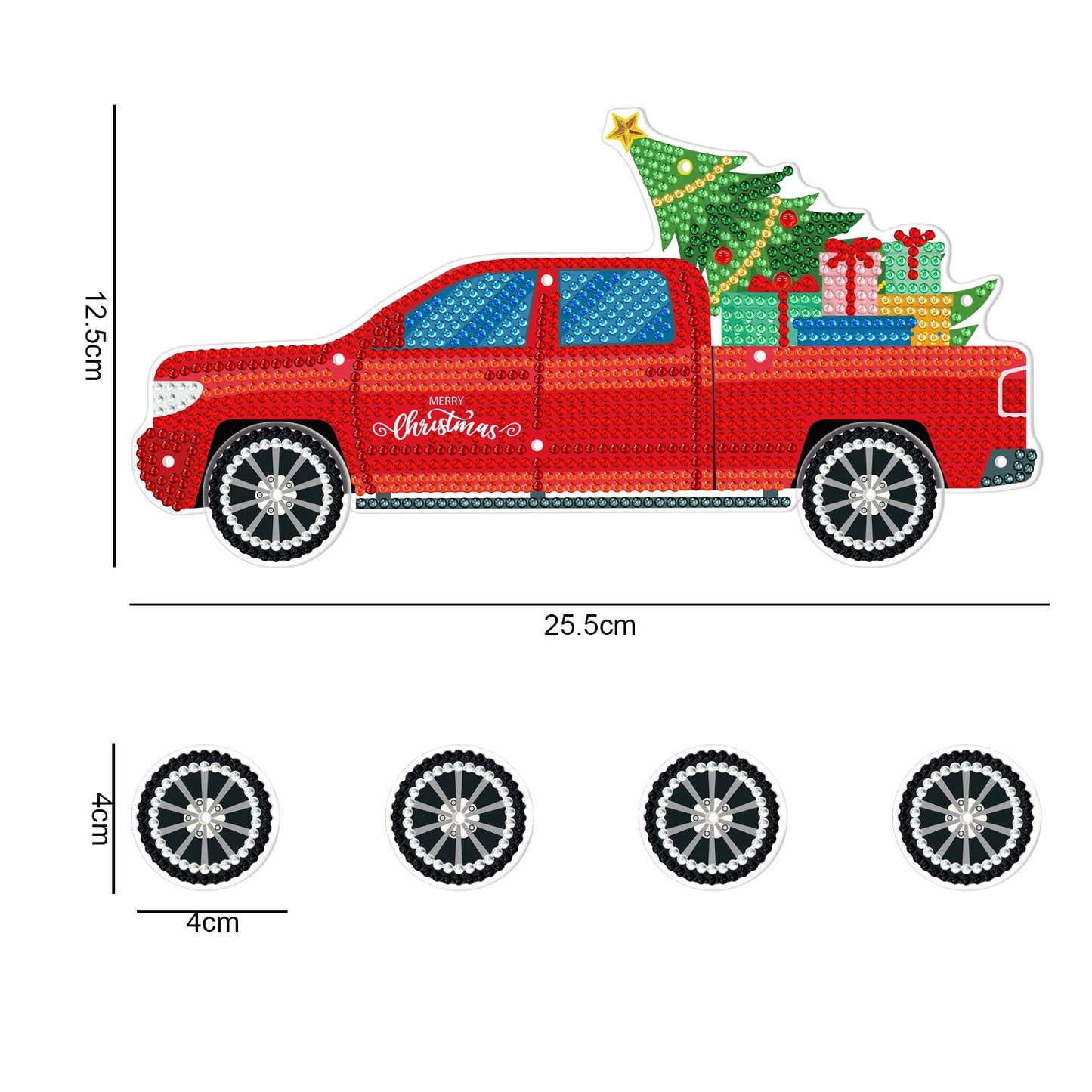 Christmas | Diamond Painting Driving Toy Car | Led Light Pad Decoratio