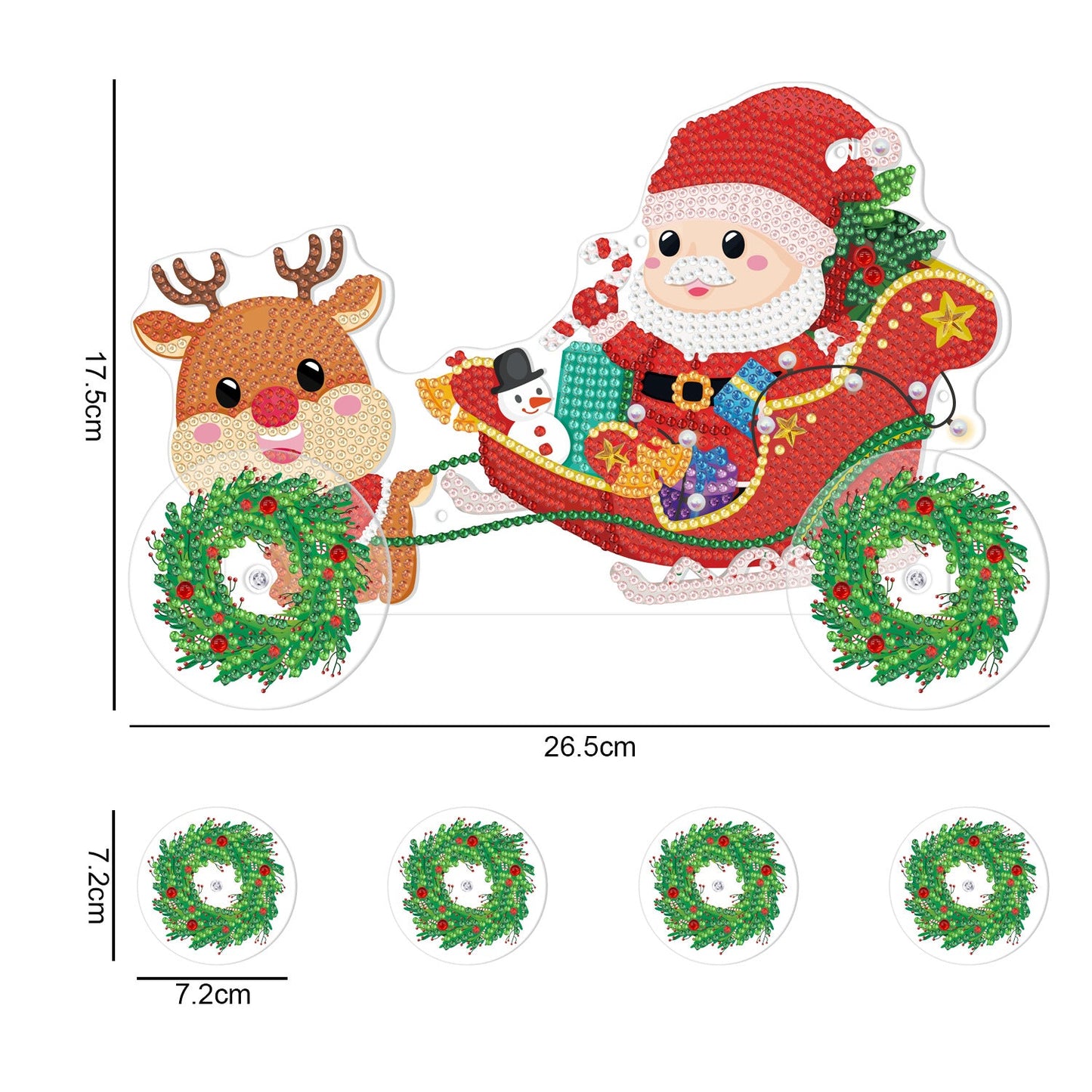 Christmas | Diamond Painting Driving Toy Car | Led Light Pad Decoration