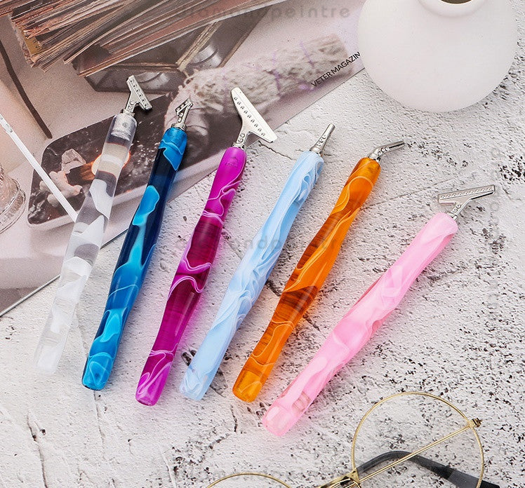 1 DIY diamond drawing point drill pen and 6pcs pen nib | tool