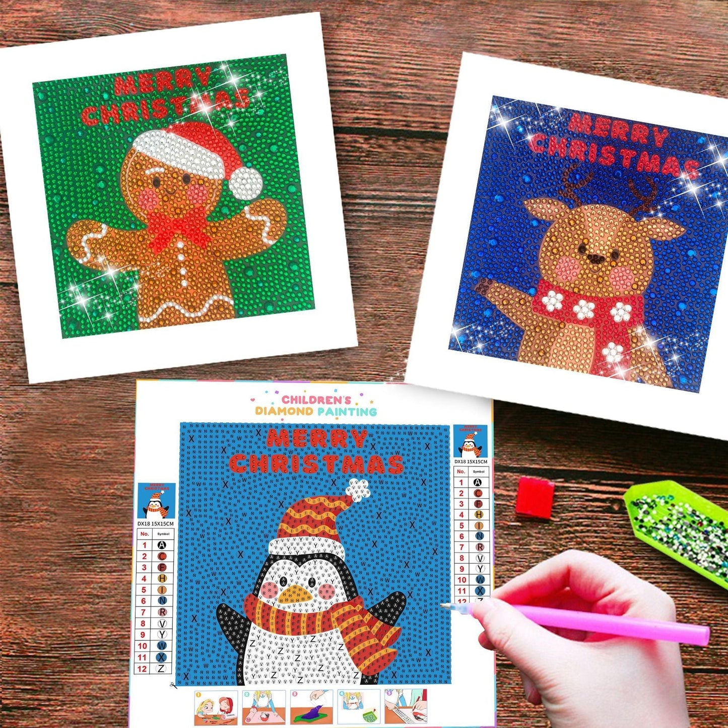 Weihnachten | Crystal Strass Diamond Painting Kits für Kinder