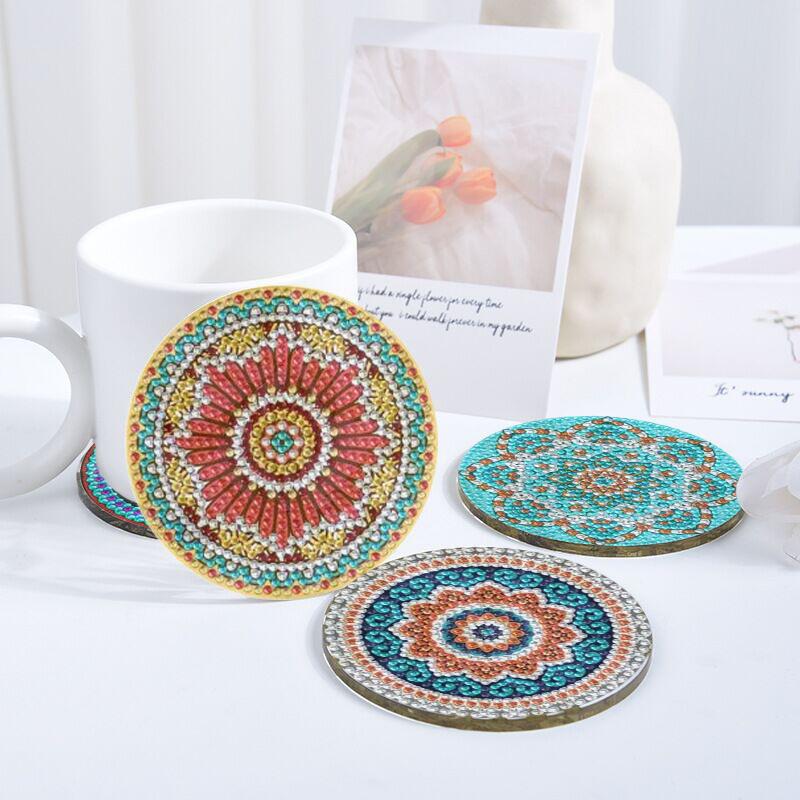 DIY Special Shaped Diamond Painting Coaster | Mandala