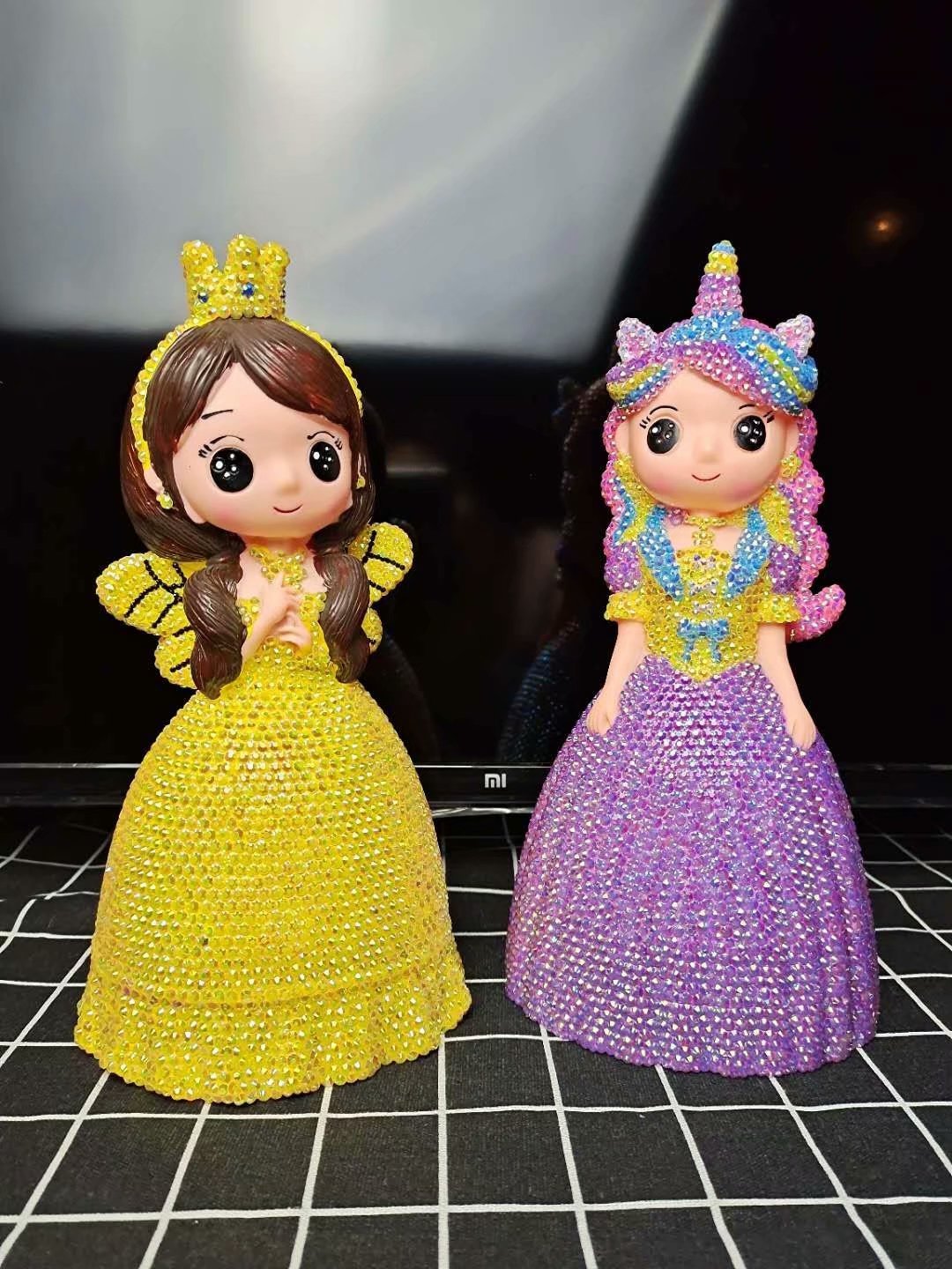 DIY Princess - Crystal Rhinestone Full Diamond Painting Piggy Bank (No glue)