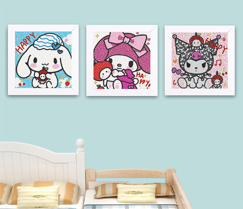 Cinnamoroll | Kits de peinture diamant strass cristal pour enfants