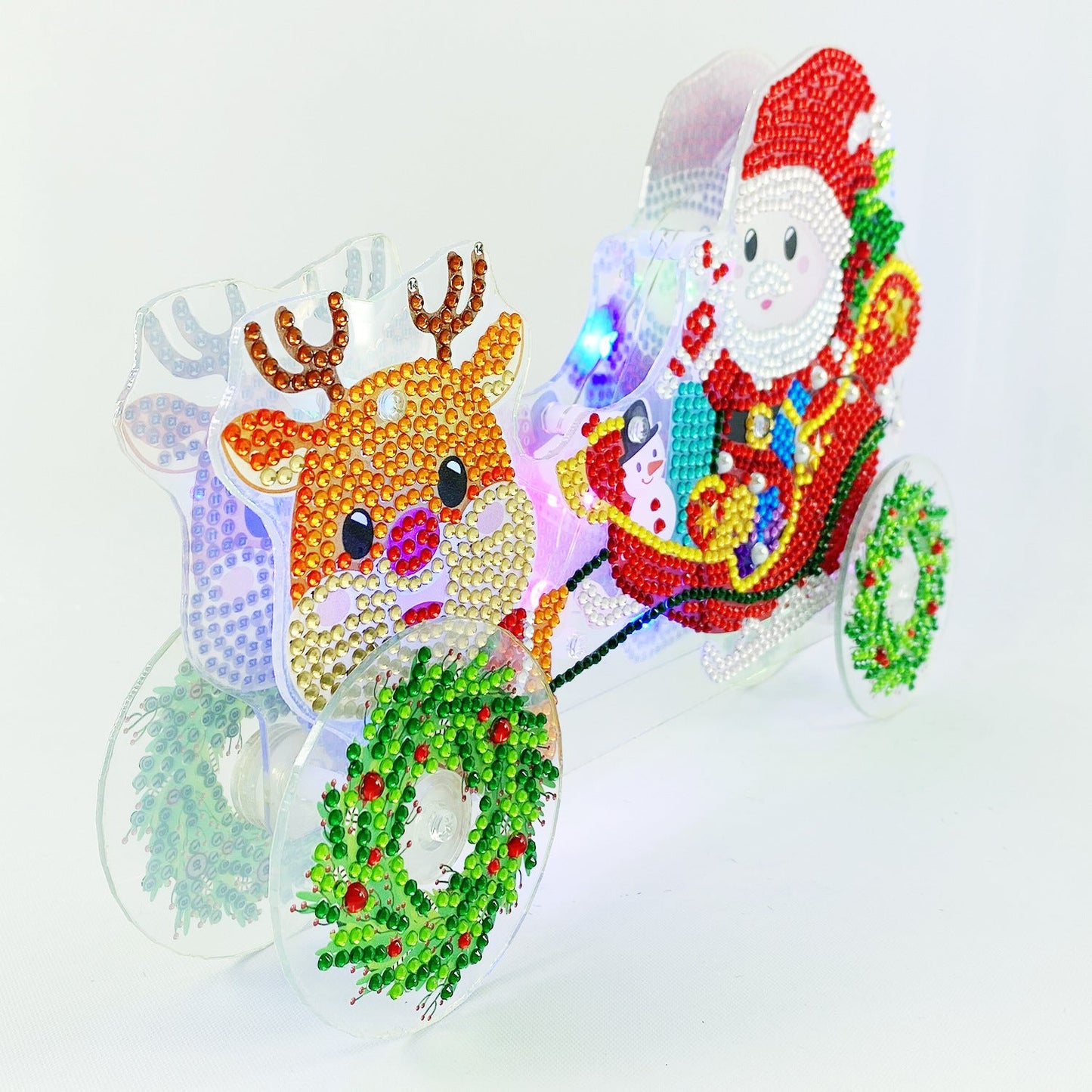 Christmas | Diamond Painting Driving Toy Car | Led Light Pad Decoration