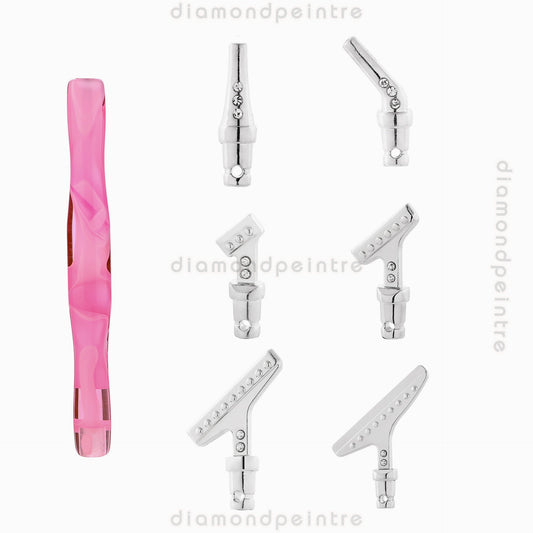 1 stylo perceuse à point de dessin diamant bricolage et pointe de stylo 6pcs | outil 