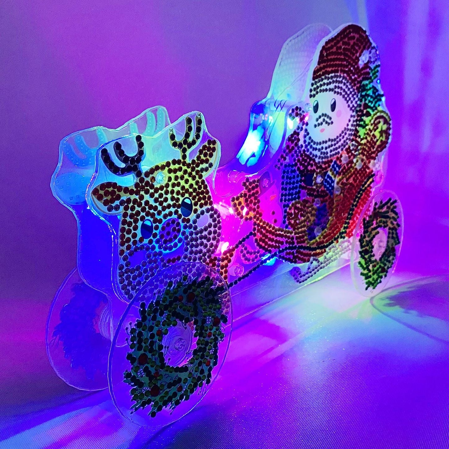 Christmas | Diamond Painting Driving Toy Car | Led Light Pad Decoration