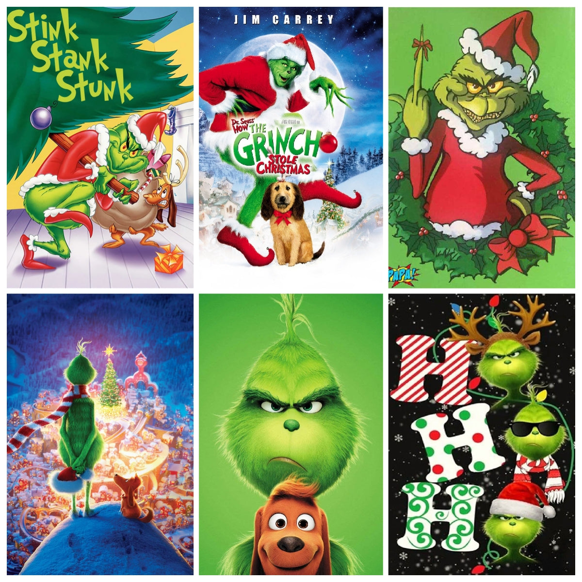 Grinch | Full Round/Square Diamond Painting Kits | 30x40cm