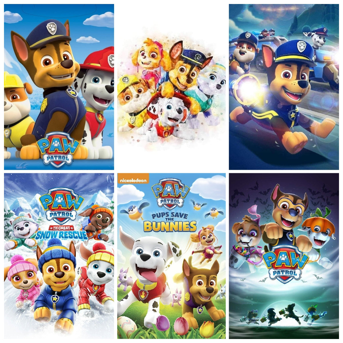 PAW Patrol | Full Round/Square Diamond Painting Kits | 30x40cm