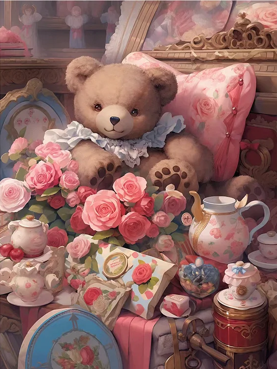 AB Diamond Painting  |  Afternoon Tea Bear