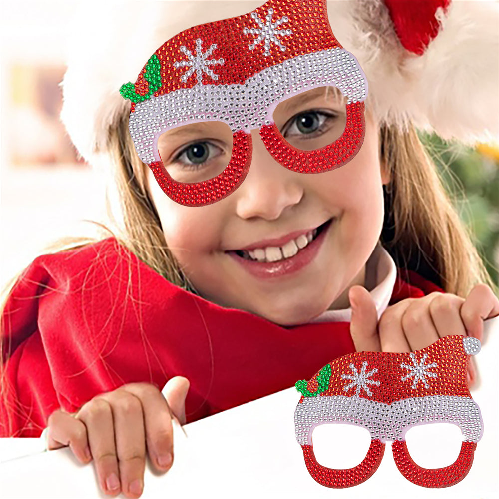 DIY Diamond Painting Christmas Funny Game Glasses | Christmas Hat