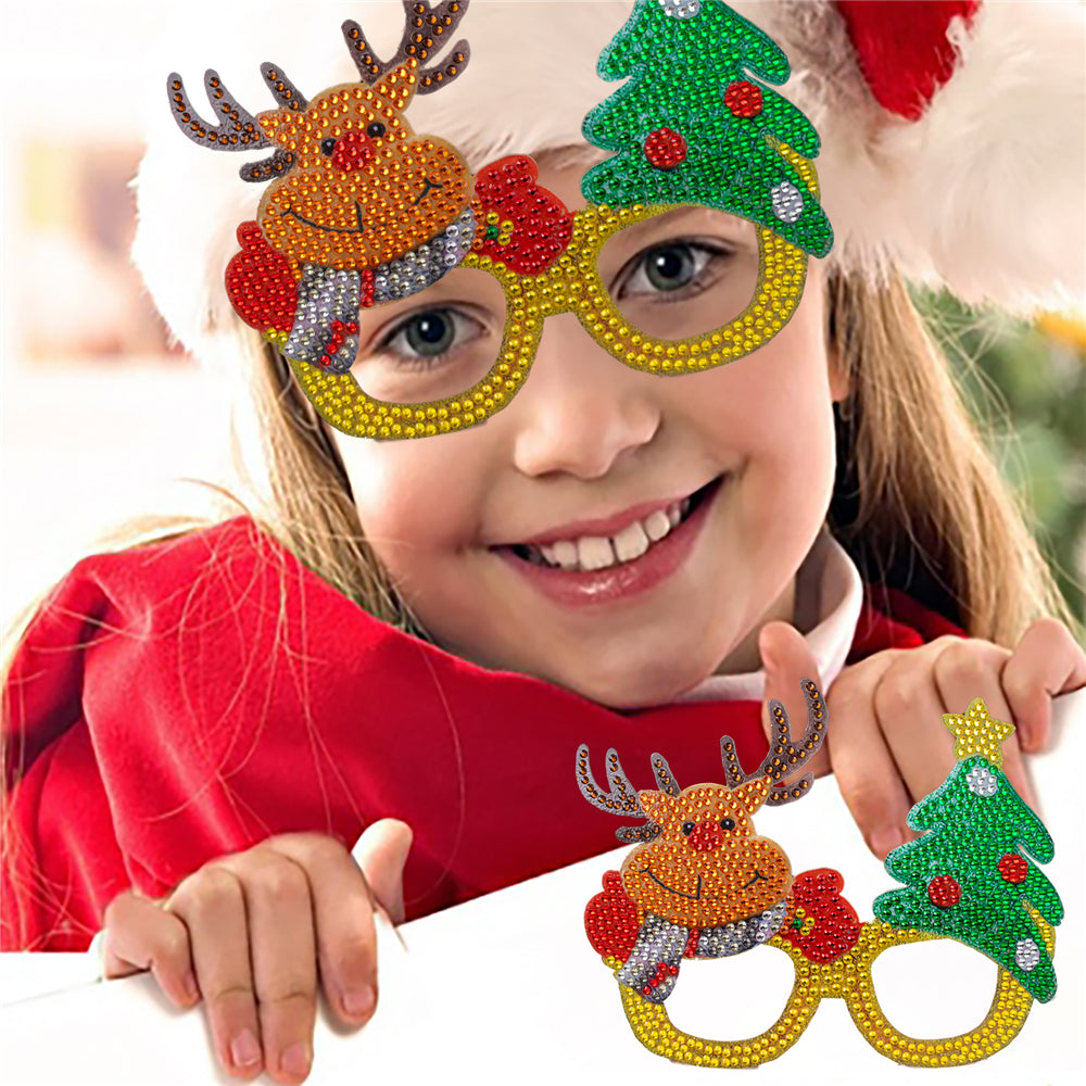 DIY Diamond Painting Christmas Funny Game Glasses | Christmas