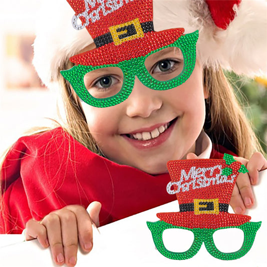 DIY Diamond Painting Christmas Funny Game Glasses | Christmas Topper