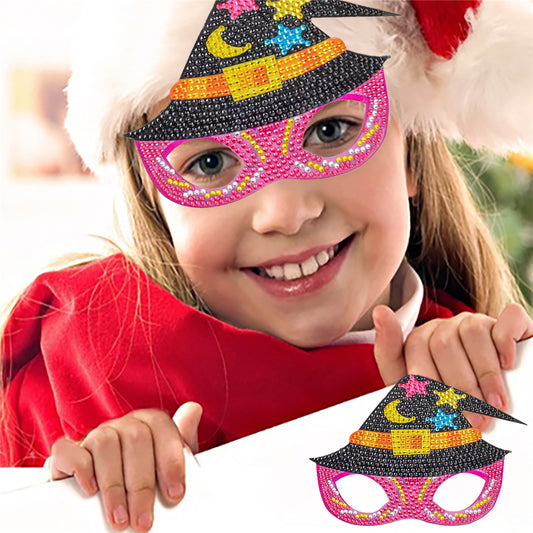 DIY Diamond Painting Christmas Funny Game Glasses | Witch Hat