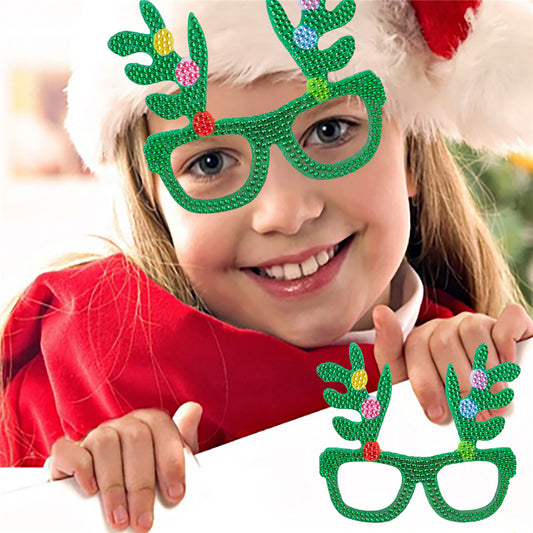 DIY Diamond Painting Christmas Funny Game Glasses | Christmas