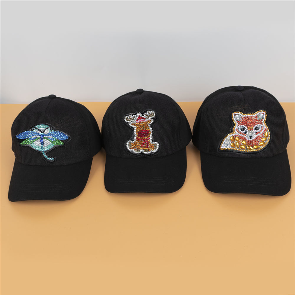 Casquette de baseball de peinture au diamant bricolage | Libellule