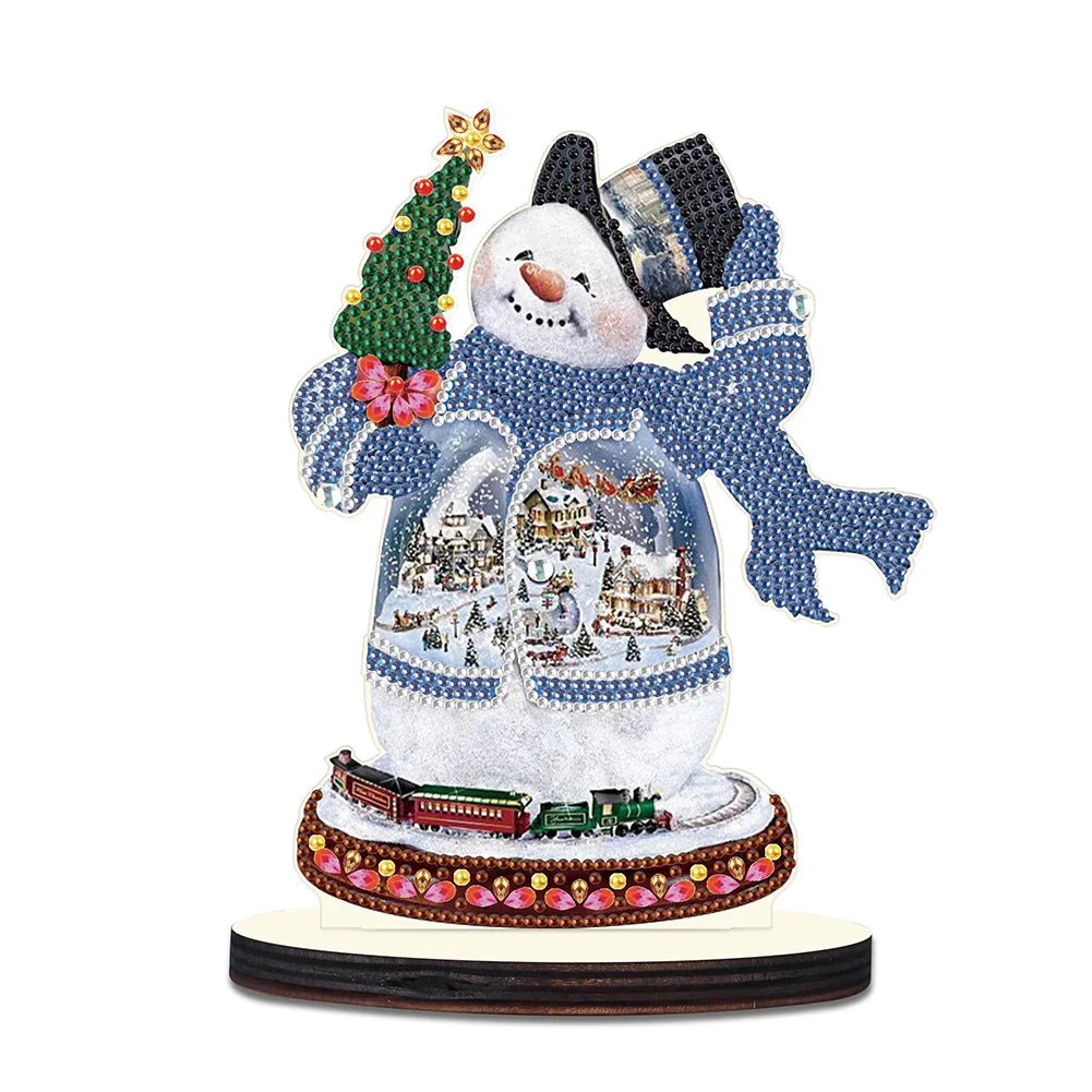 Diamond Painting Ornament | Christmas Snowman