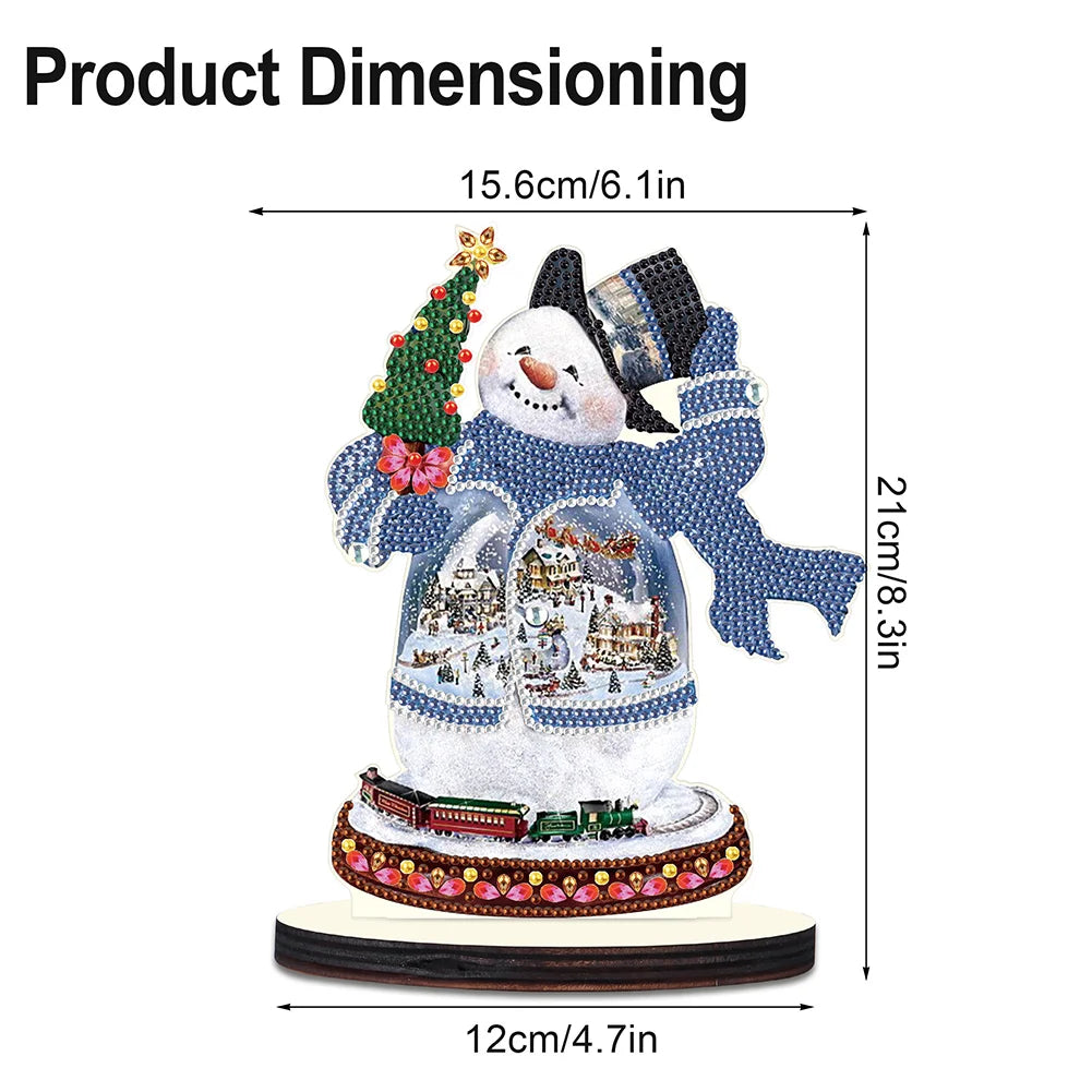 Diamond Painting Ornament | Christmas Snowman