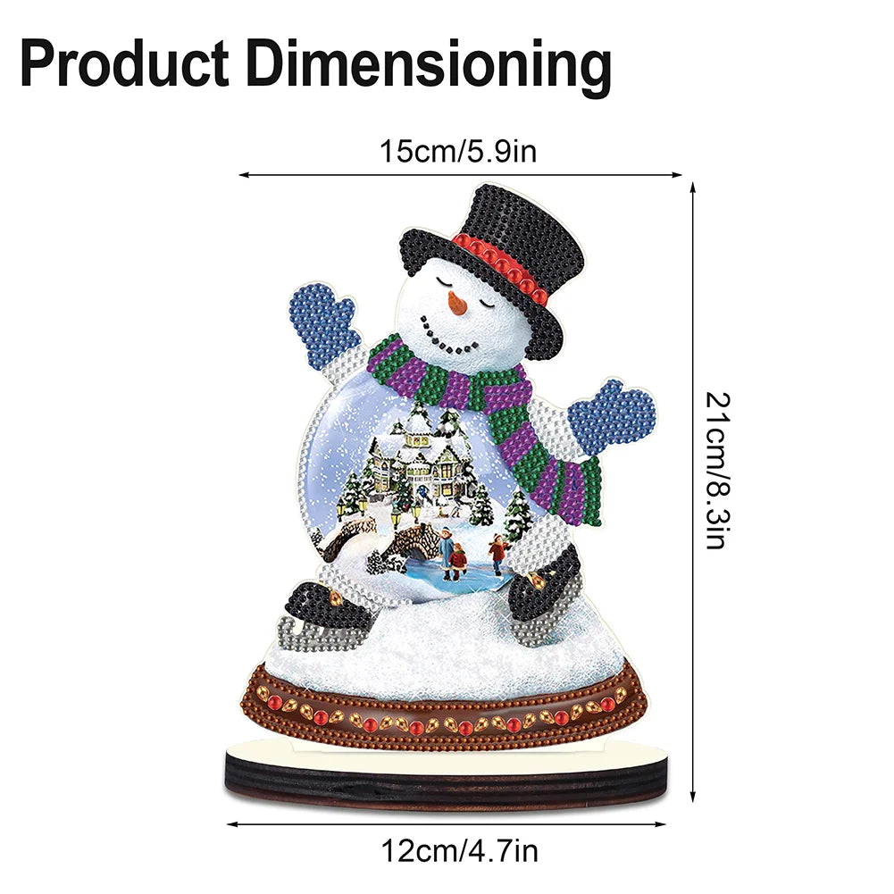 Diamond Painting Ornament | Christmas Snowman