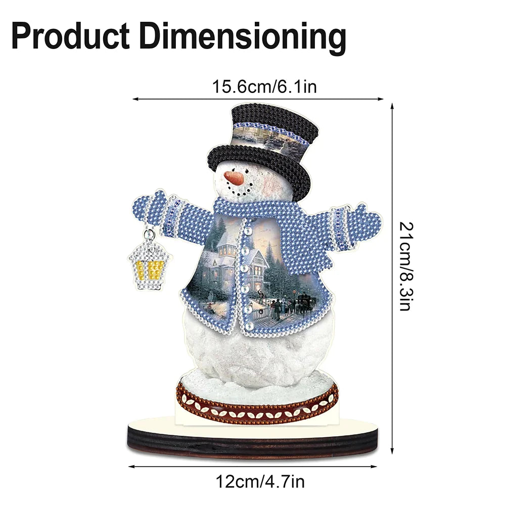 Diamond Painting Ornament | Christmas Snowman