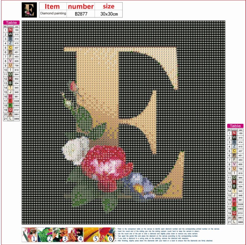 Letter | Full Round Diamond Painting Kits