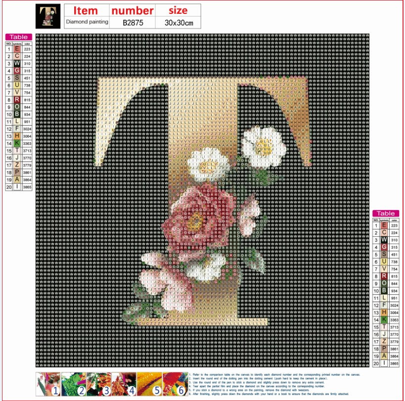 Letter | Full Round Diamond Painting Kits