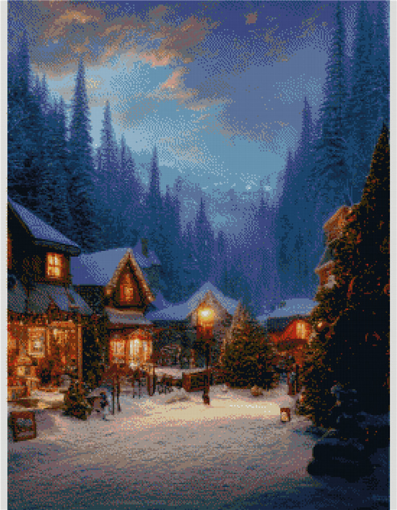 Winterlandschaft | Vollständige runde/quadratische Diamond Painting Kits