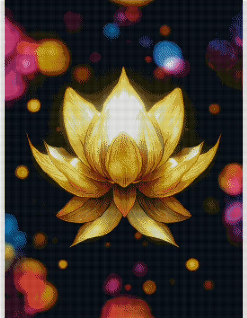 Lotus Flower | Full Round/Square Diamond Painting Kits