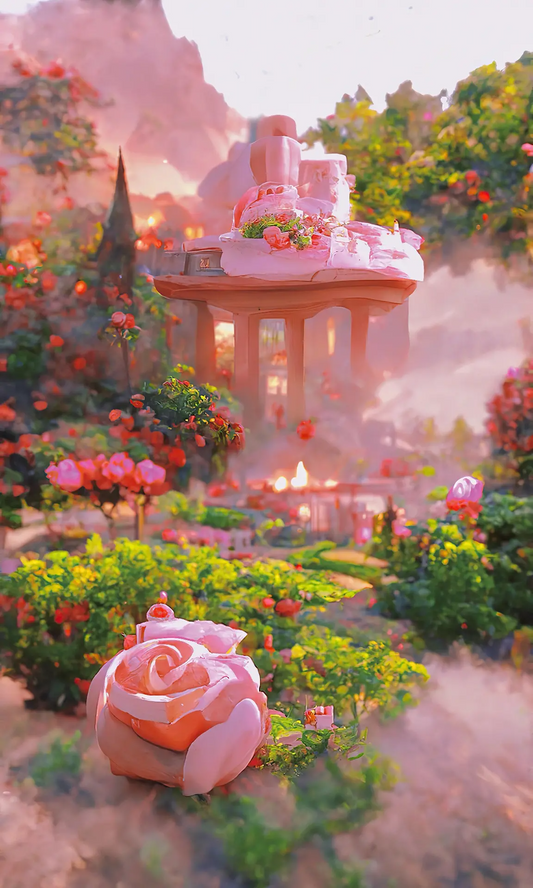 Rose Scenery | Full Round/Square Diamond Painting Kits