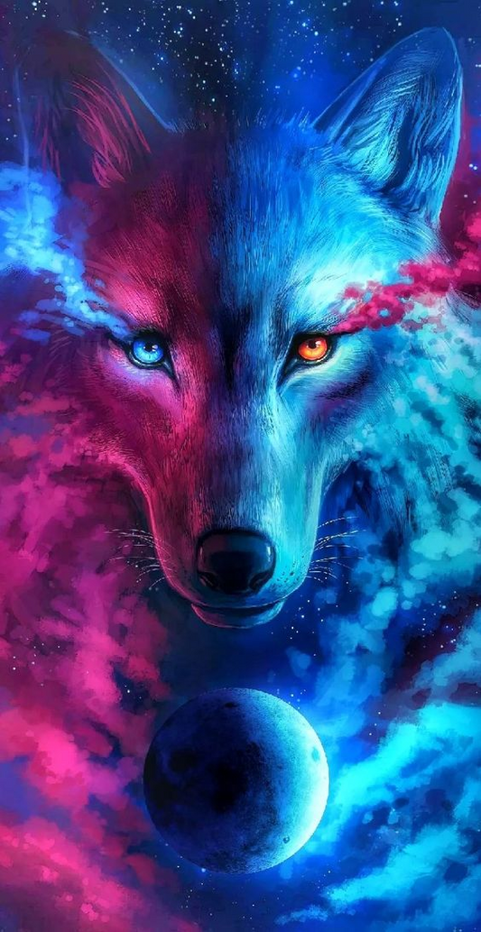 AB Diamond Painting  |  Ice Fire Fox