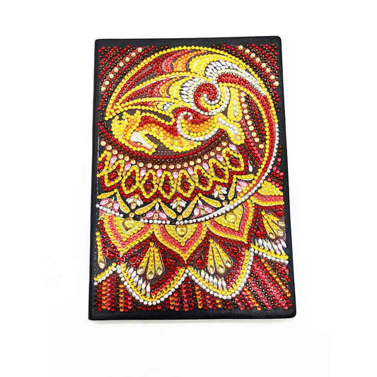 A5 5D Notebook DIY Part Special Shape Rhinestone Diary Book | Dragon