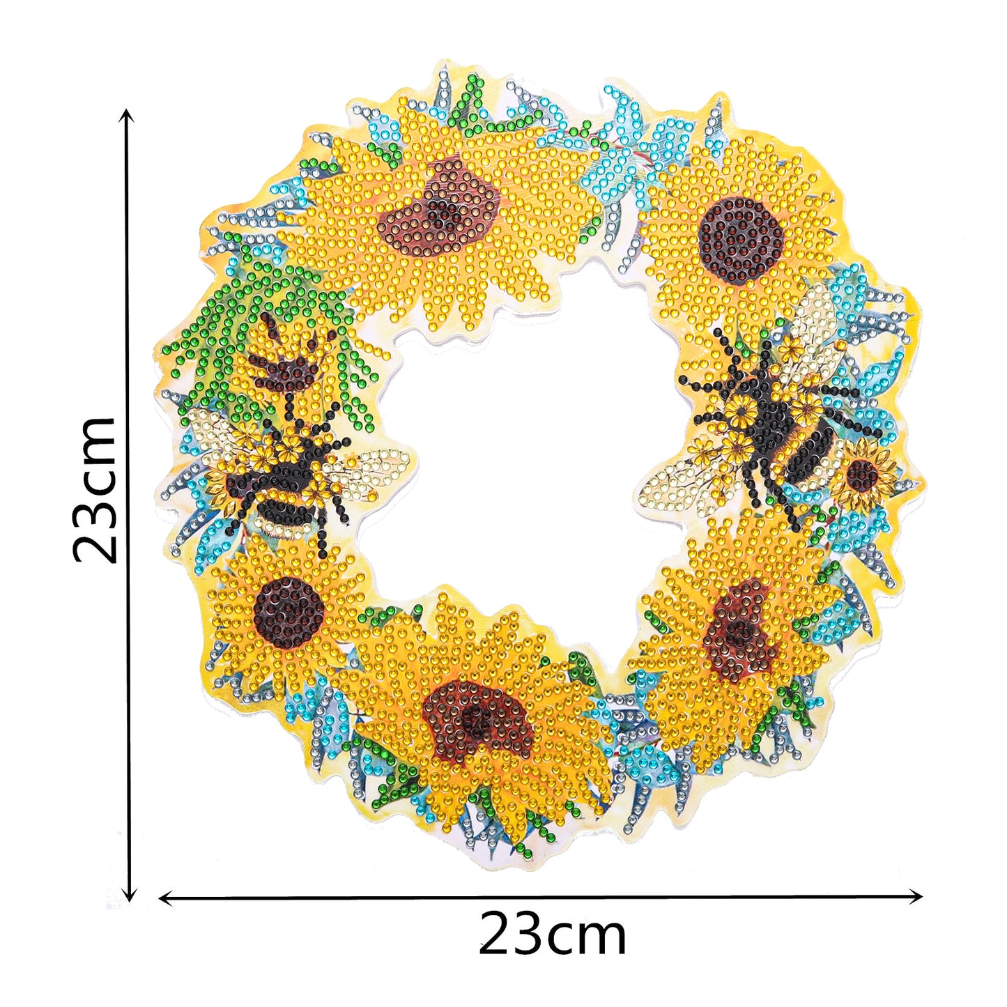 DIY Diamond Painting Wreath - Bee