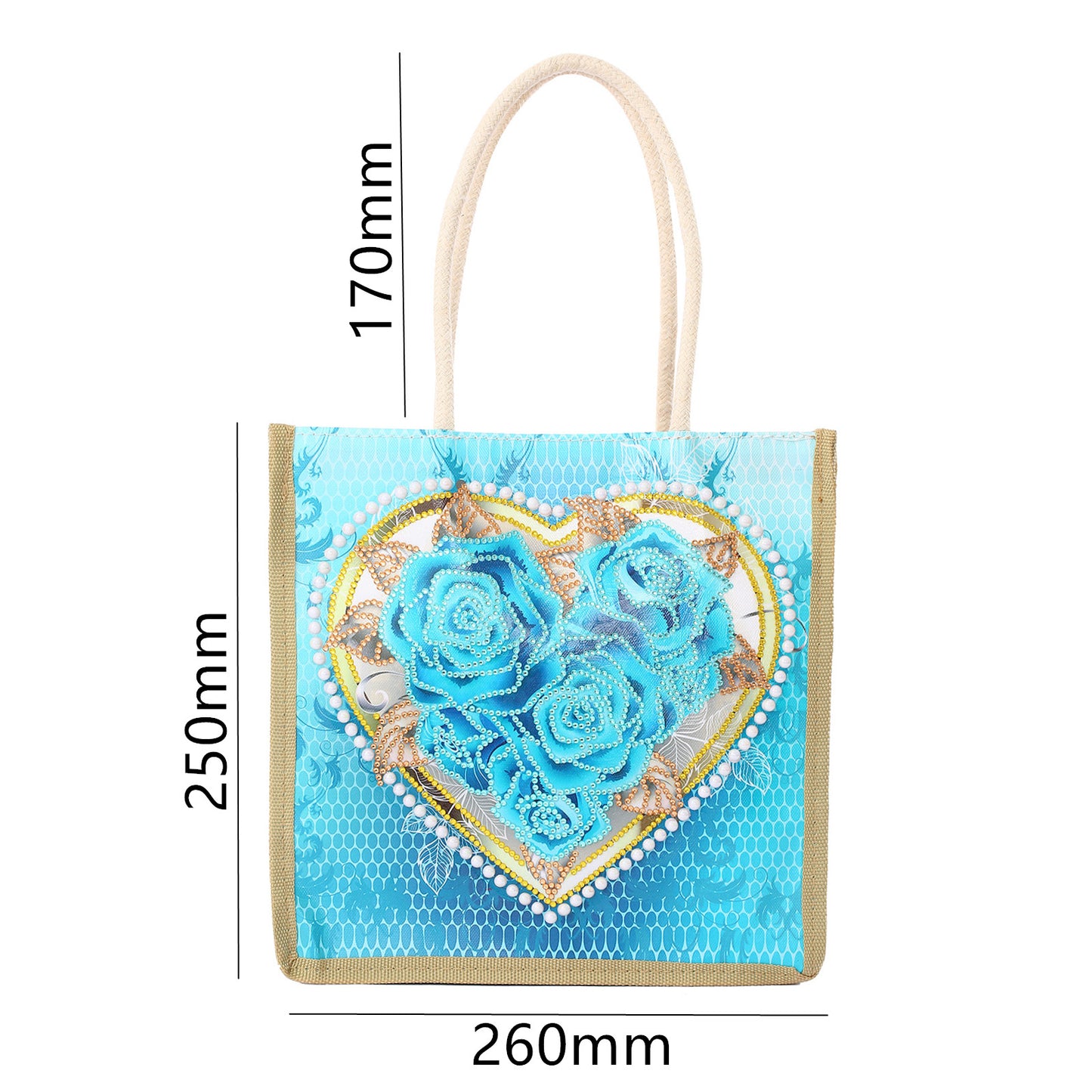 DIY special-shaped Diamond painting package Bag | Flower Love