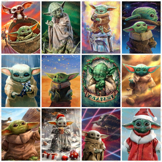 Yoda | Full Round Diamond Painting Kits