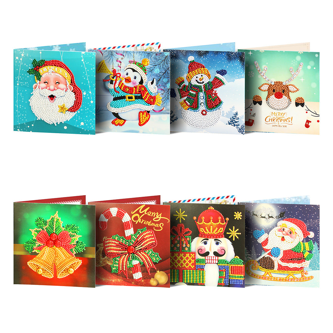 5D DIY Diamond Painting Greeting Card Special Shaped Birthday Xmas Gift