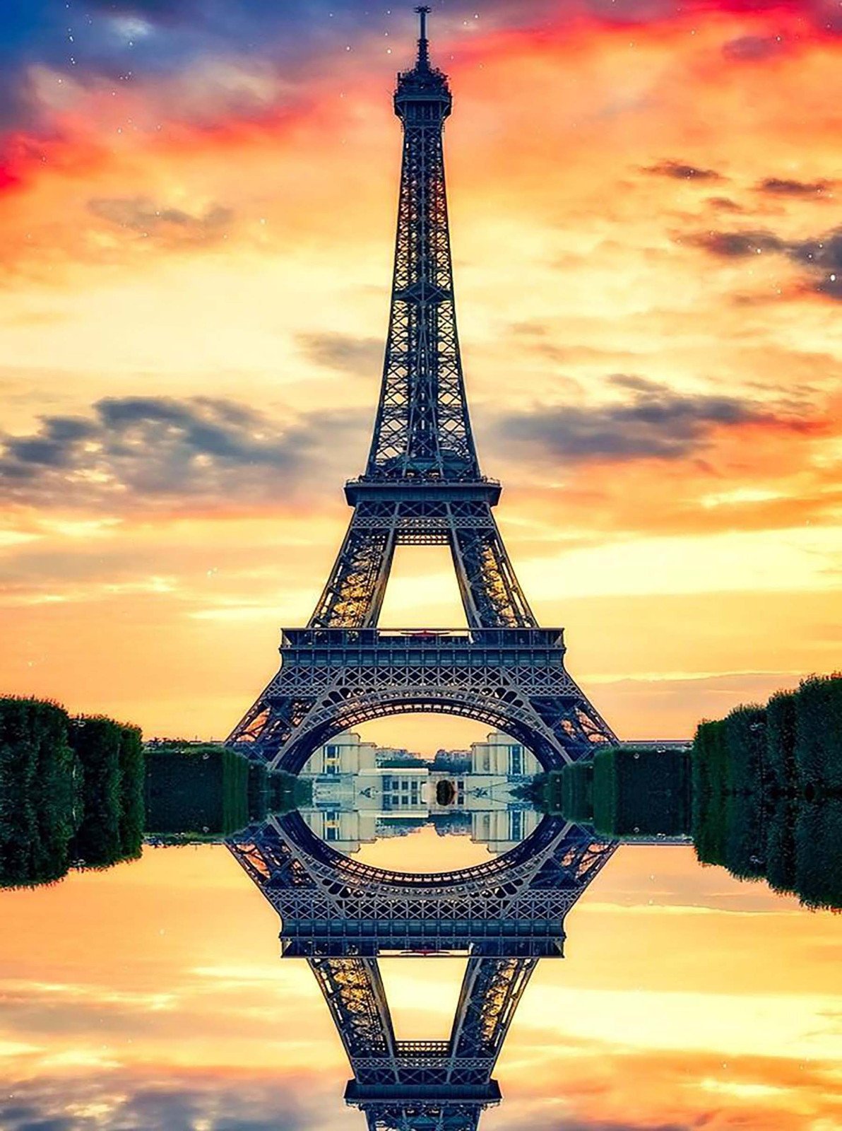 Tour Eiffel | Kits complets de peinture au diamant rond