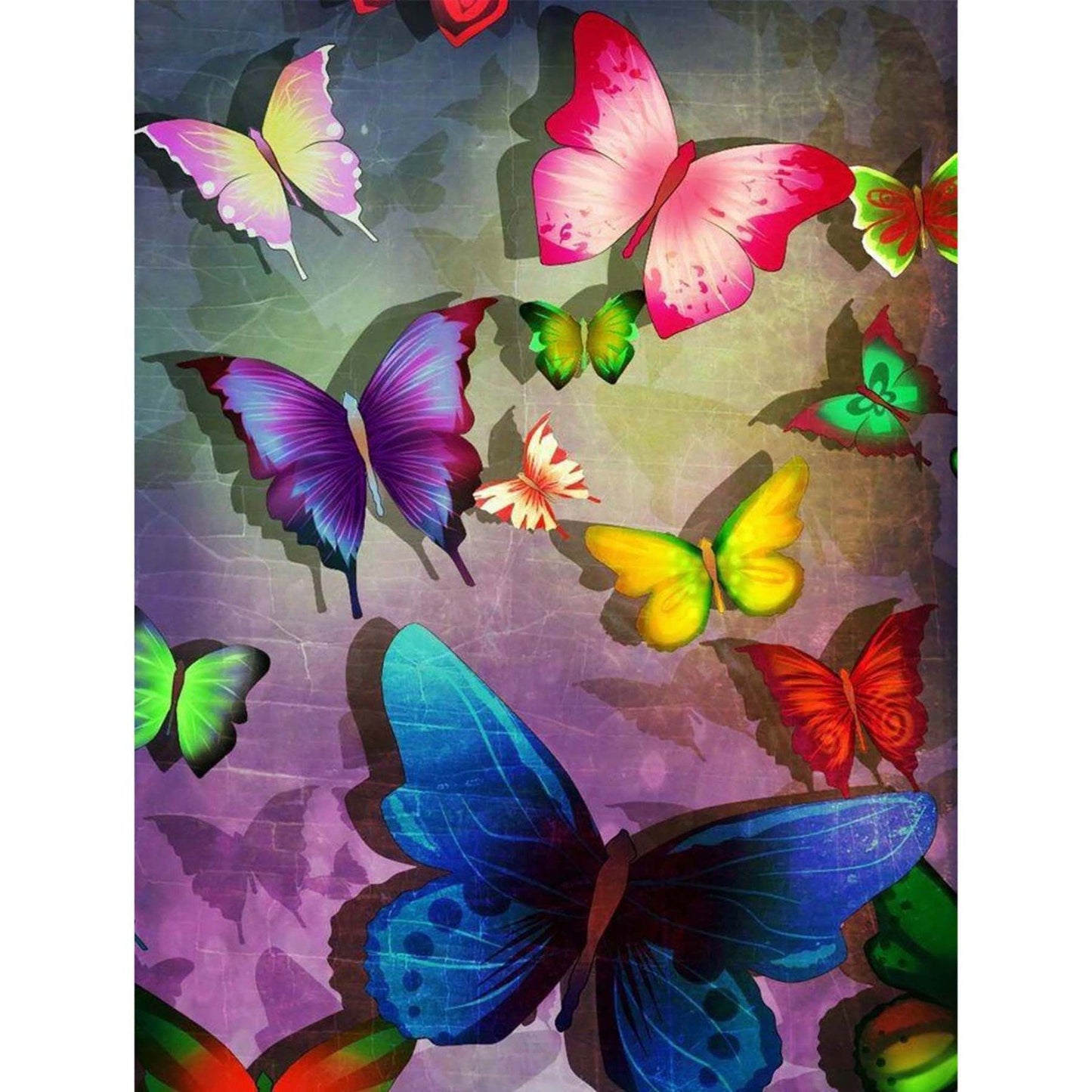 Colorful butterfly | Full Round Diamond Painting Kits