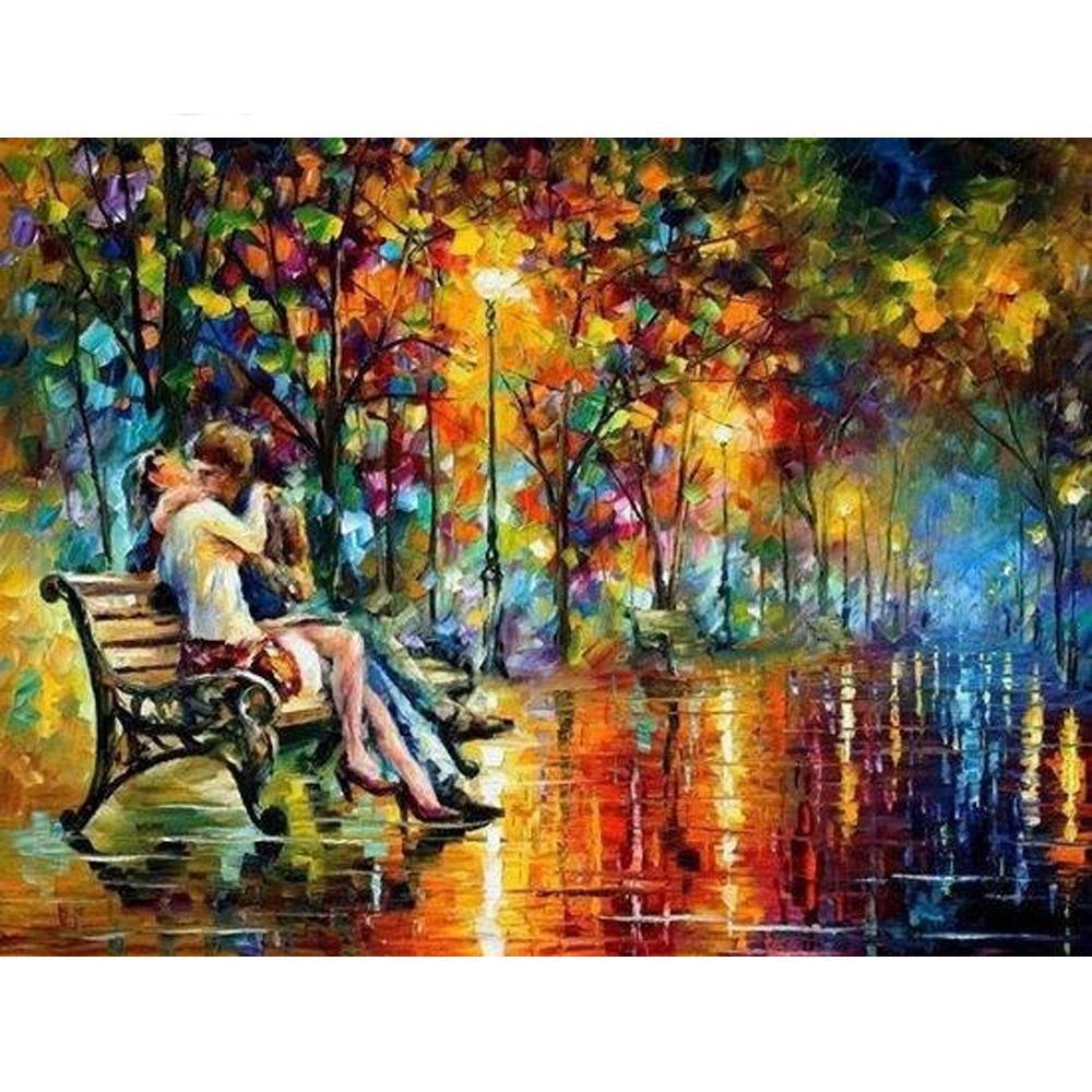 Oil painting couple | Full Round Diamond Painting Kits