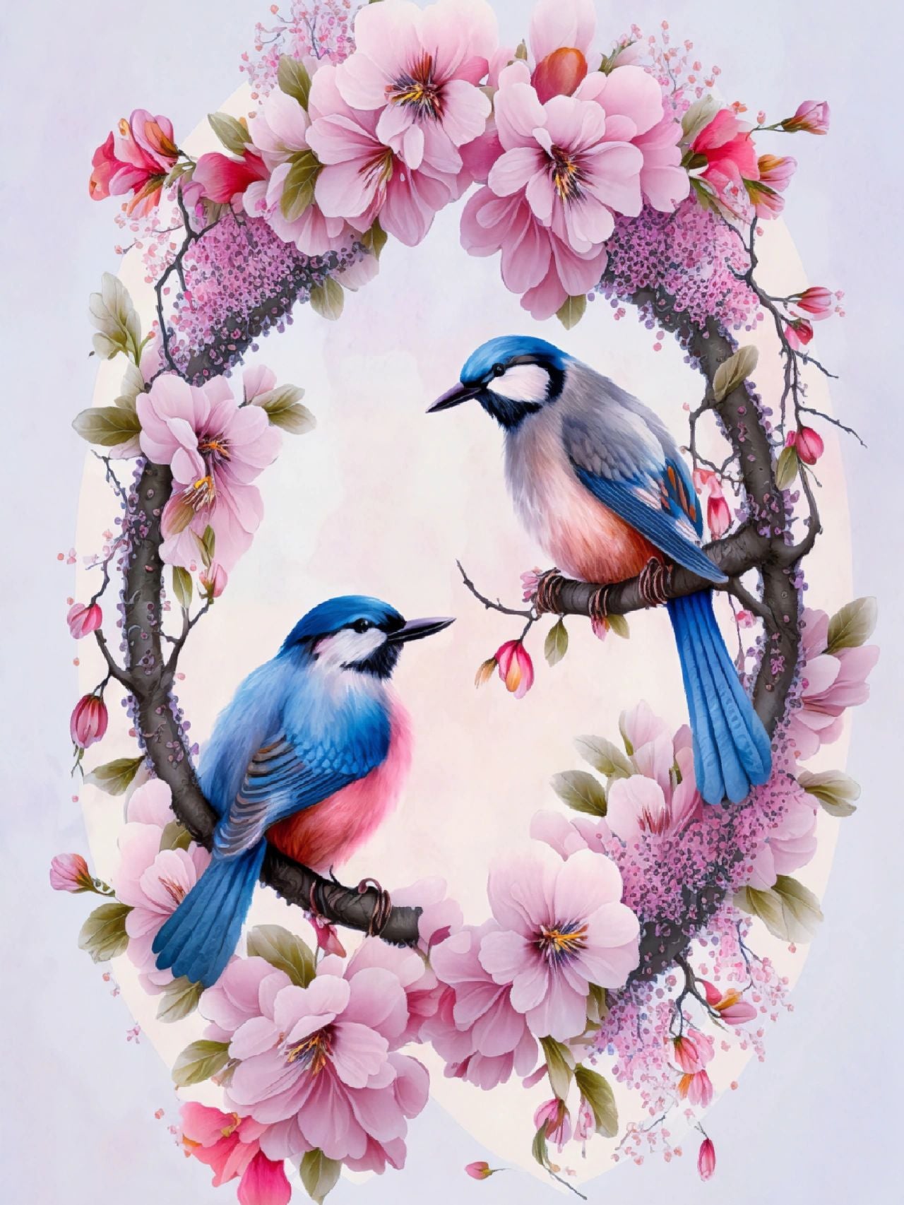 Full Round/Square Diamond Painting Kits | Flowers and Birds